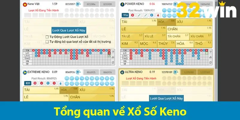 Keno trực tiếp: Trò chơi số học lôi cuốn và đáng tin cậy tại 32WIN