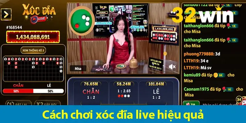 Hướng dẫn cách chơi xóc đĩa live đơn giản nhất tại 32WIN
